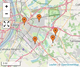 Area schools map